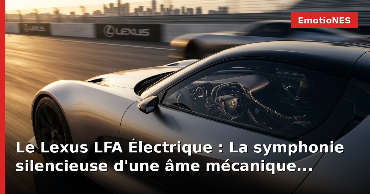 Le Lexus LFA Électrique : La symphonie silencieuse d'une âme mécanique