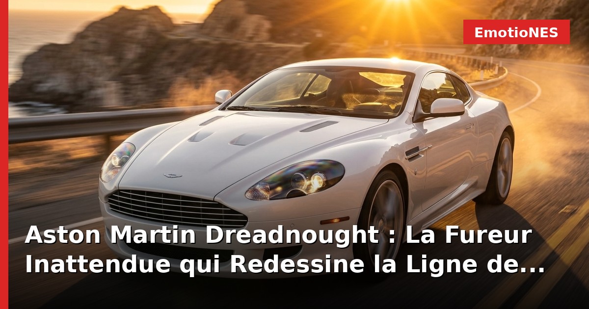 Aston Martin Dreadnought : La Fureur Inattendue qui Redessine la Ligne de l'Élégance