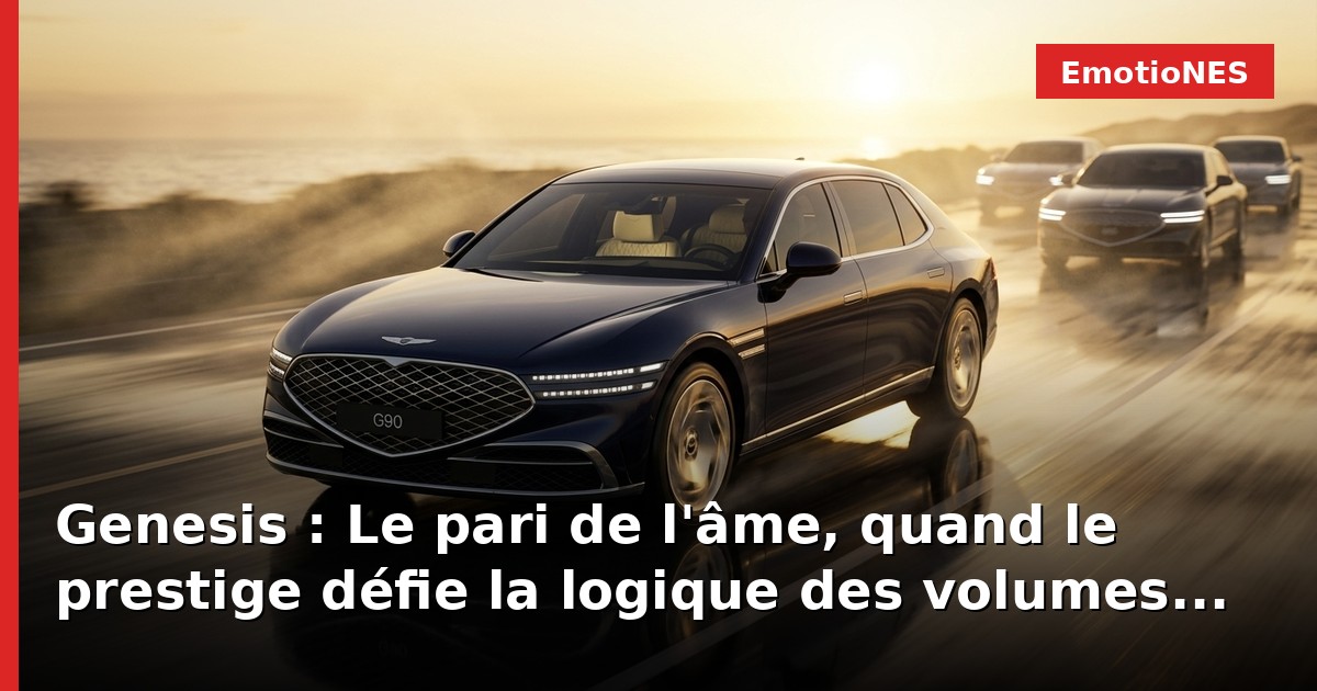 Genesis : Le pari de l'âme, quand le prestige défie la logique des volumes