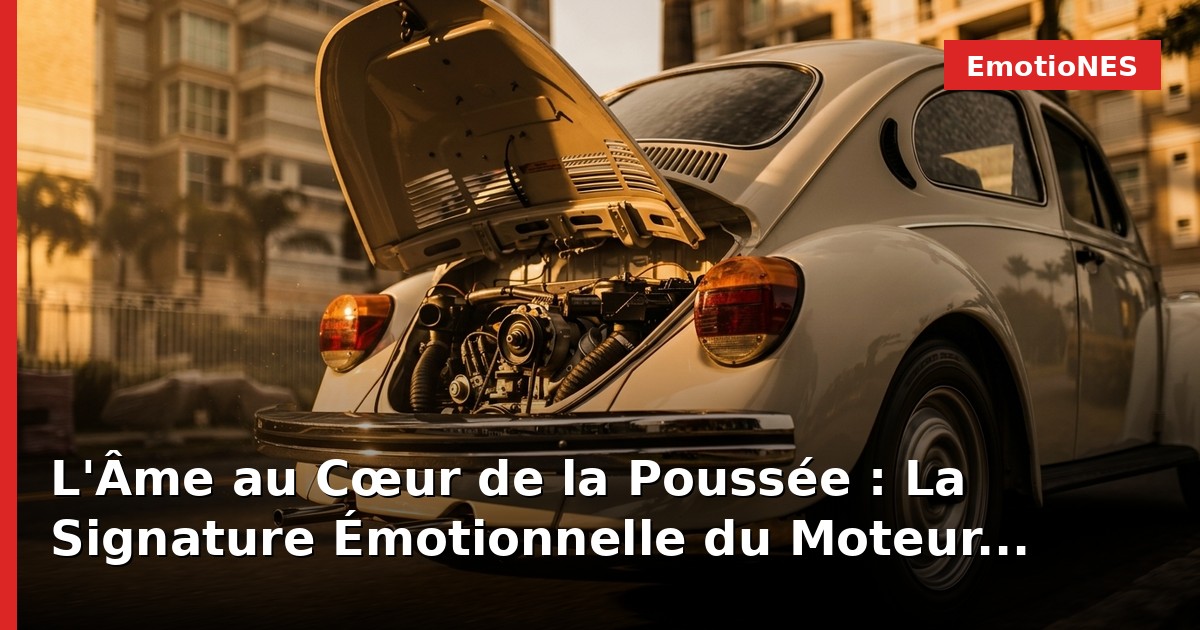 L'Âme au Cœur de la Poussée : La Signature Émotionnelle du Moteur Arrière