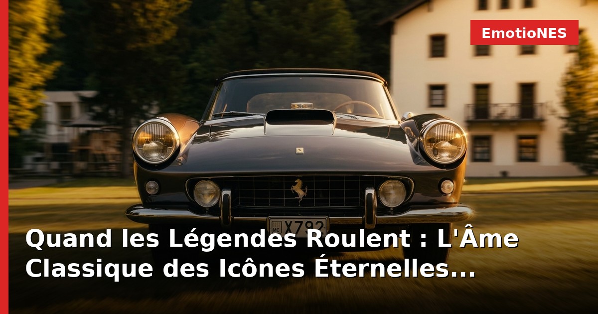 Quand les Légendes Roulent : L'Âme Classique des Icônes Éternelles