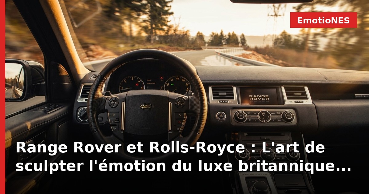Range Rover et Rolls-Royce : L'art de sculpter l'émotion du luxe britannique