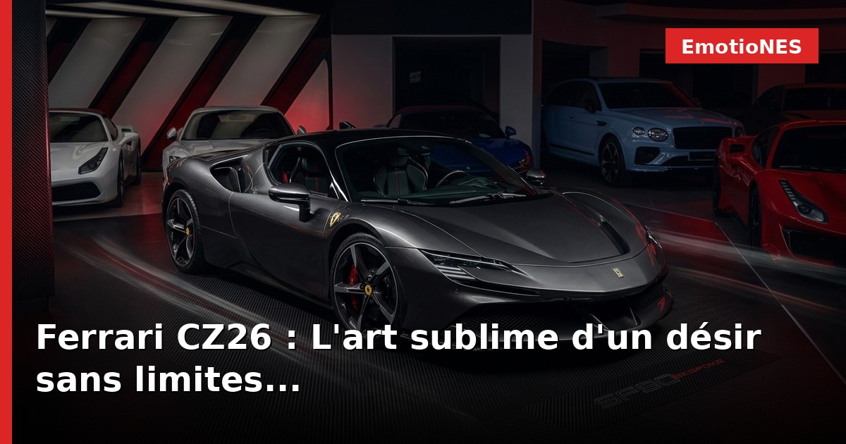 Ferrari CZ26 : L'art sublime d'un désir sans limites