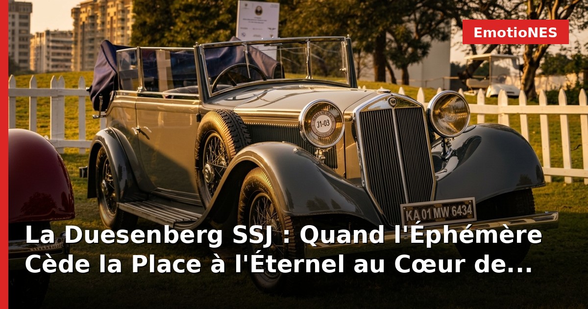 La Duesenberg SSJ : Quand l'Éphémère Cède la Place à l'Éternel au Cœur de Pebble Beach