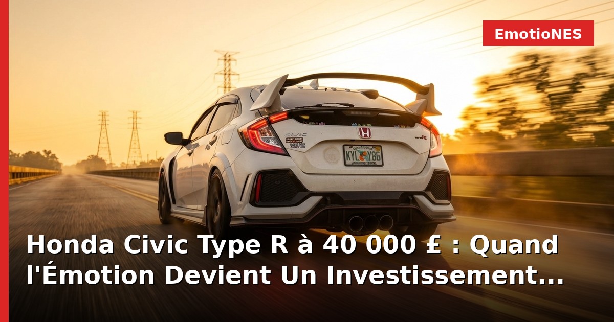 Honda Civic Type R à 40 000 £ : Quand l'Émotion Devient Un Investissement