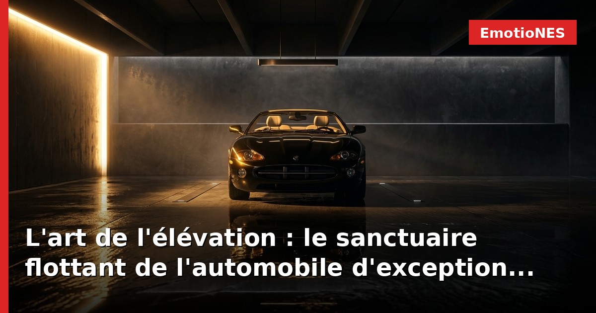L'art de l'élévation : le sanctuaire flottant de l'automobile d'exception