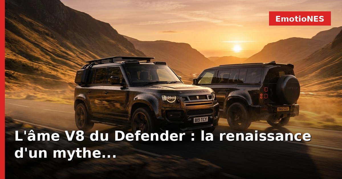 L'âme V8 du Defender : la renaissance d'un mythe