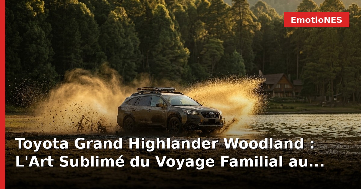 Toyota Grand Highlander Woodland : L'Art Sublimé du Voyage Familial au Grand Air